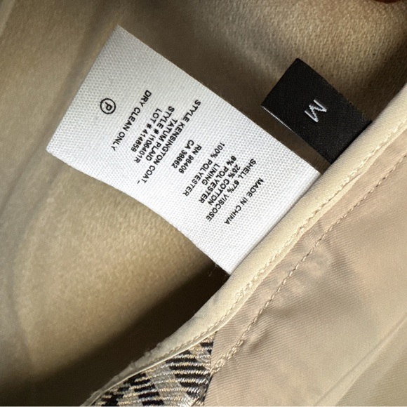 GUC Theory Plaid Long Coat Size M - Picture 5 of 12